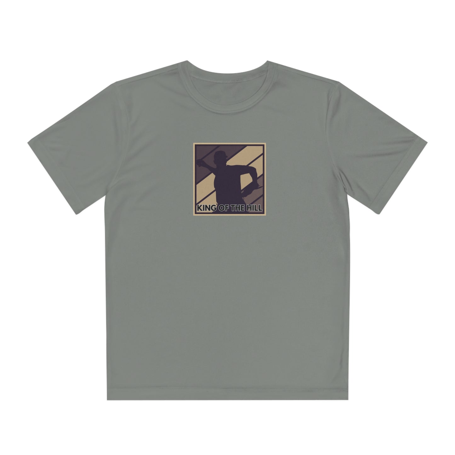 Youth Competitor Tee, King of the Hill Baseball Graphic Tee, Youth Sports Shirt, Athletic Kids Top, Sports Team T-Shirt, Youth Baseball Tee