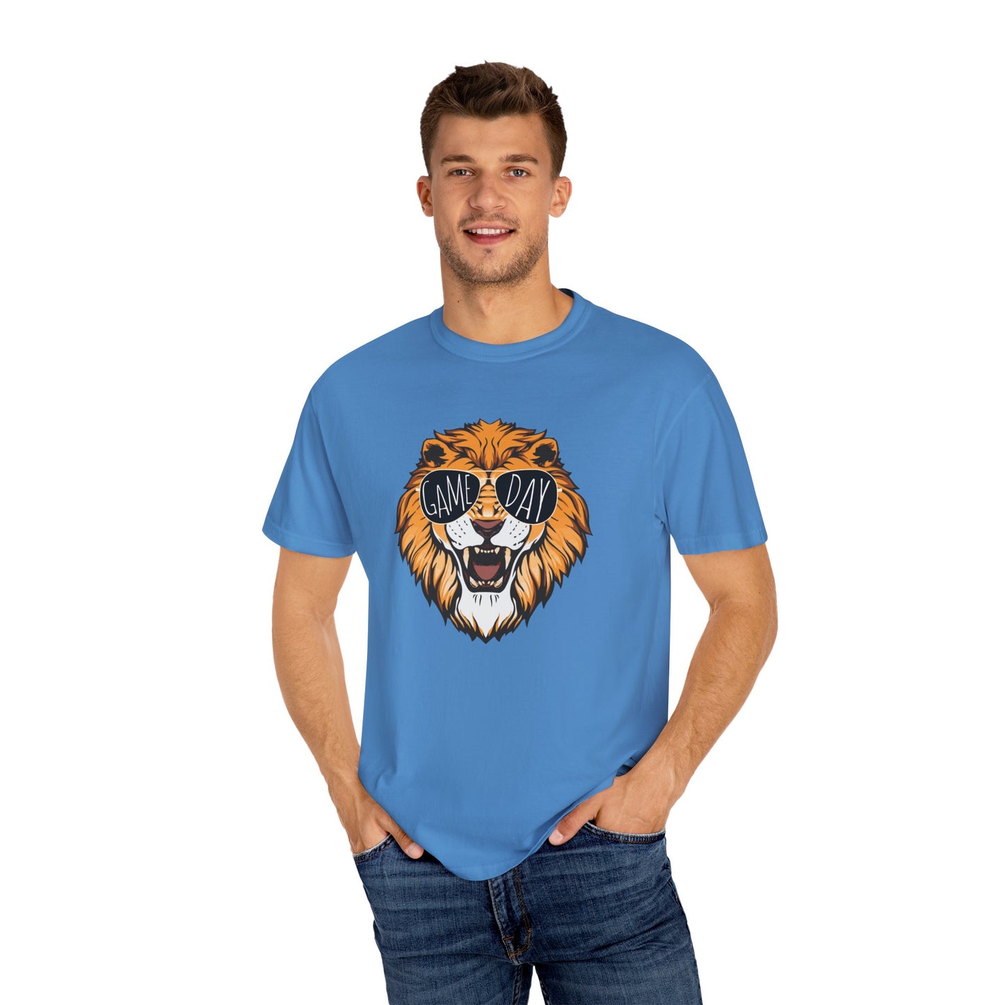 GAME DAY LIONS, Comfort Colors, School Spirit, Football, Baseball, High school Sports, Sunglasses, Unisex Design