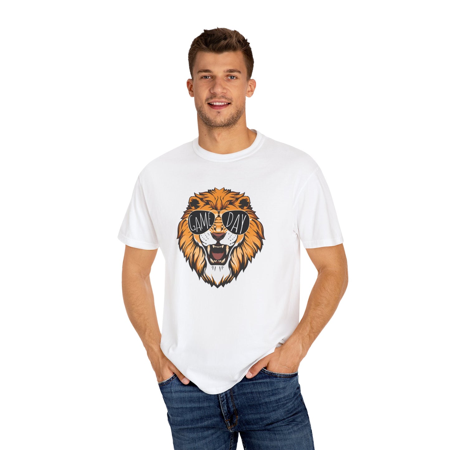 GAME DAY LIONS, Comfort Colors, School Spirit, Football, Baseball, High school Sports, Sunglasses, Unisex Design