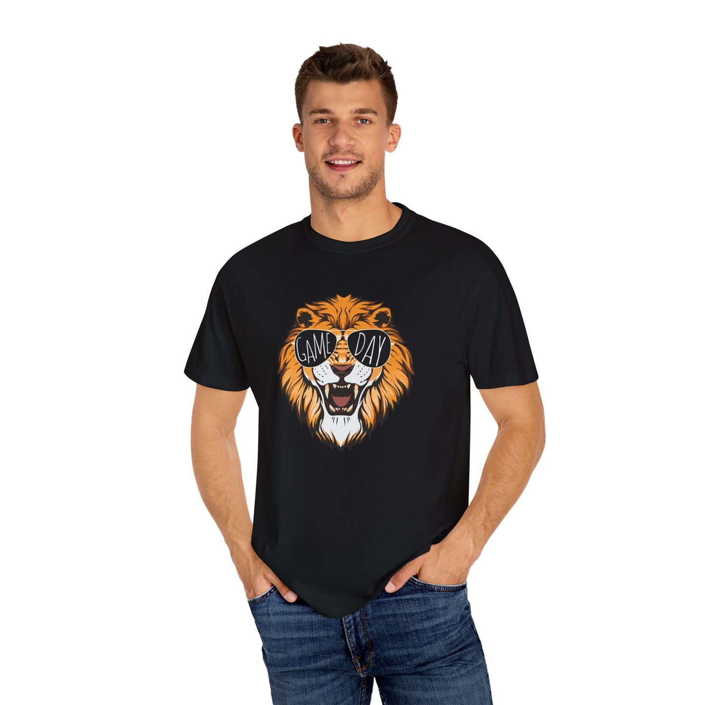 GAME DAY LIONS, Comfort Colors, School Spirit, Football, Baseball, High school Sports, Sunglasses, Unisex Design