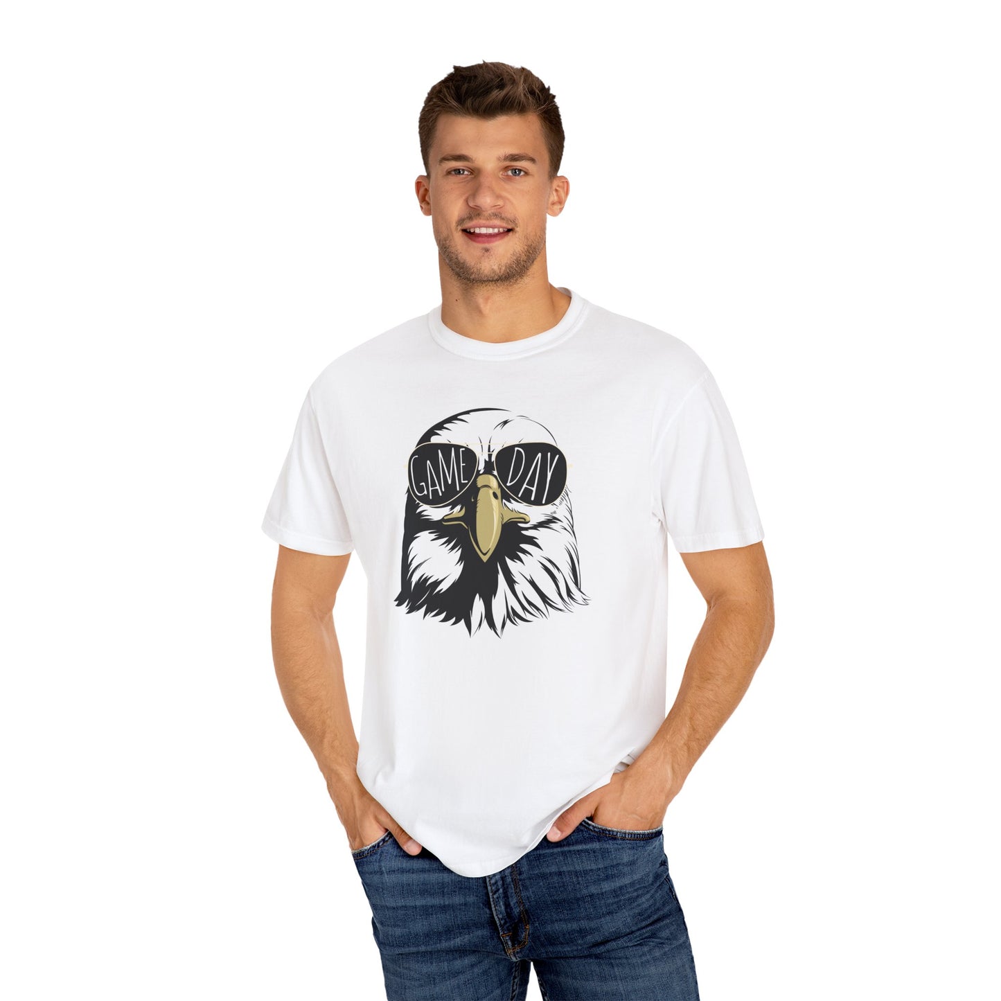 GAME DAY Hawk, Eagles, Falcon, Unisex Garment-Dyed T-shirt