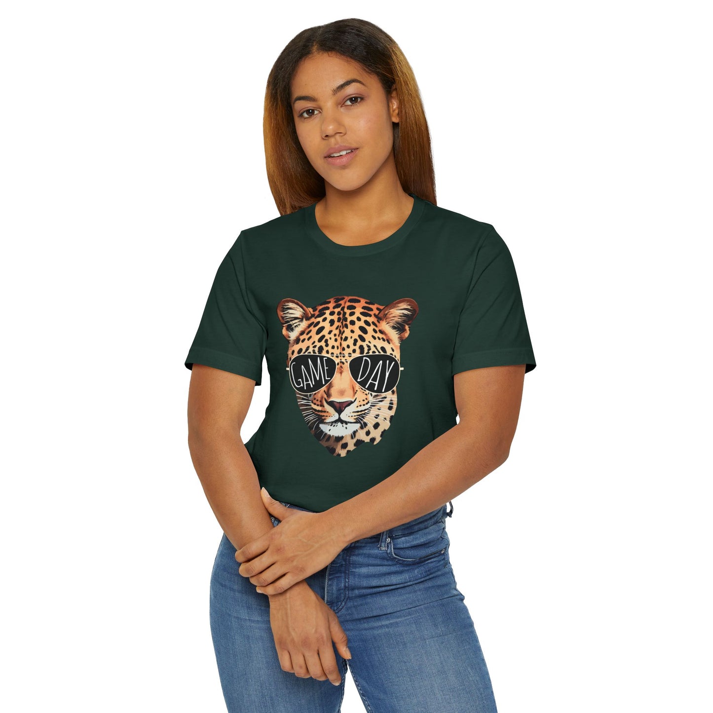 Graphic Tee - Leopards Game Day Mom Tee Unisex Jersey T-Shirt