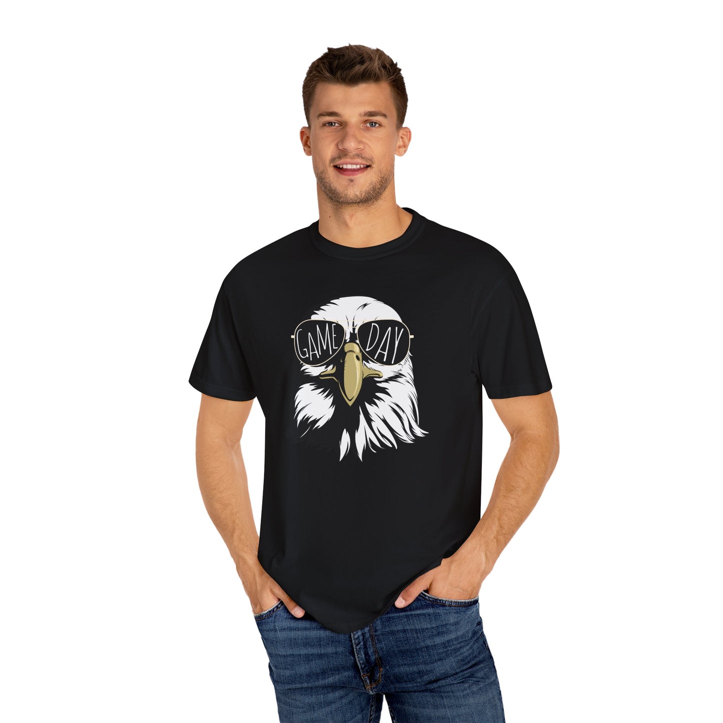 GAME DAY Hawk, Eagles, Falcon, Unisex Garment-Dyed T-shirt